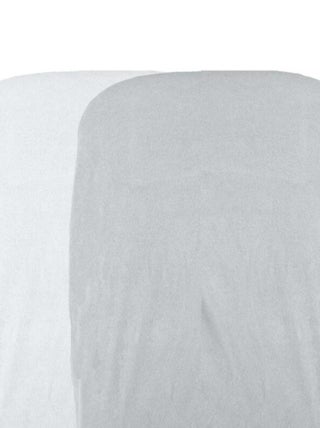 Lot de 2 housses matelas à langer blanc et perle (50 x 75 cm)