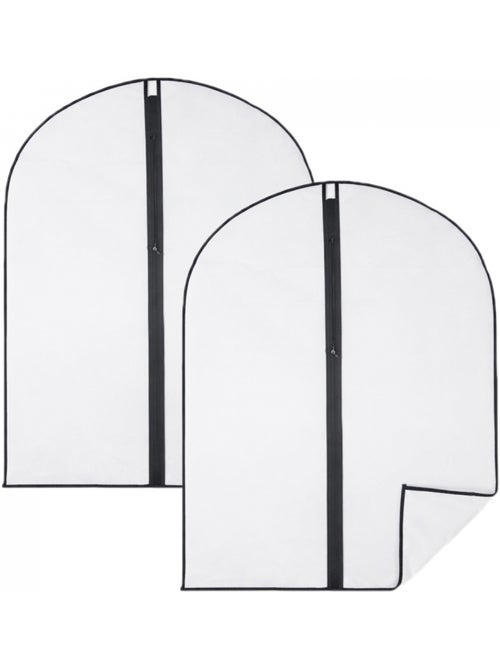 Lot de 2 housses pour vêtements à suspendre avec zip - 60 x 80 cm - Vivezen - Kiabi