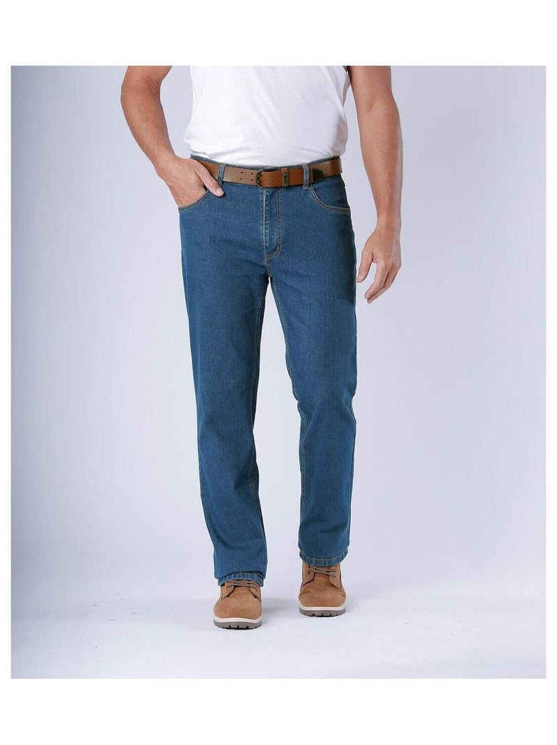 Lot de 2 Jeans Regular Stretch   - ATLAS FOR MEN Bleu Noir - Kiabi