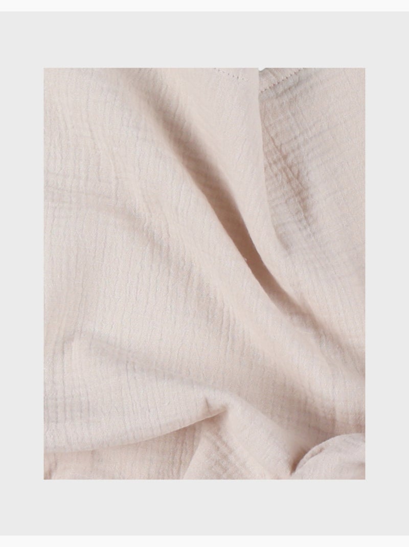 Lot de 2 langes 100*100cm, mousseline de coton bio Noukie's Beige - Kiabi