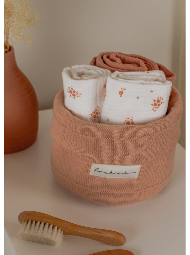Lot de 2 langes 100*100cm, mousseline de coton bio Noukie's Multicolore - Kiabi