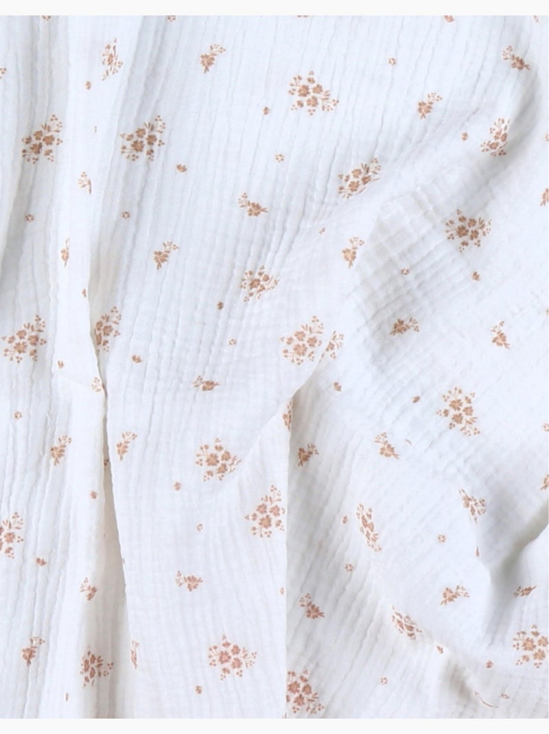 Lot de 2 langes 100*100cm, mousseline de coton bio Noukie's Multicolore - Kiabi