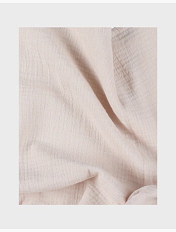 Lot de 2 langes 100*100cm, mousseline de coton bio noukie's
