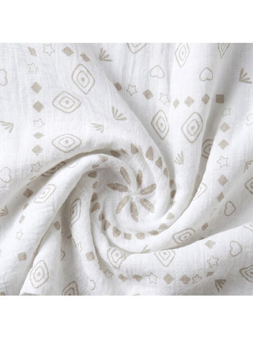 Lot de 2 langes 100x100cm, coton bio noukie's - Kiabi Lot de 2 langes 100x100cm, coton bio noukie's - Kiabi