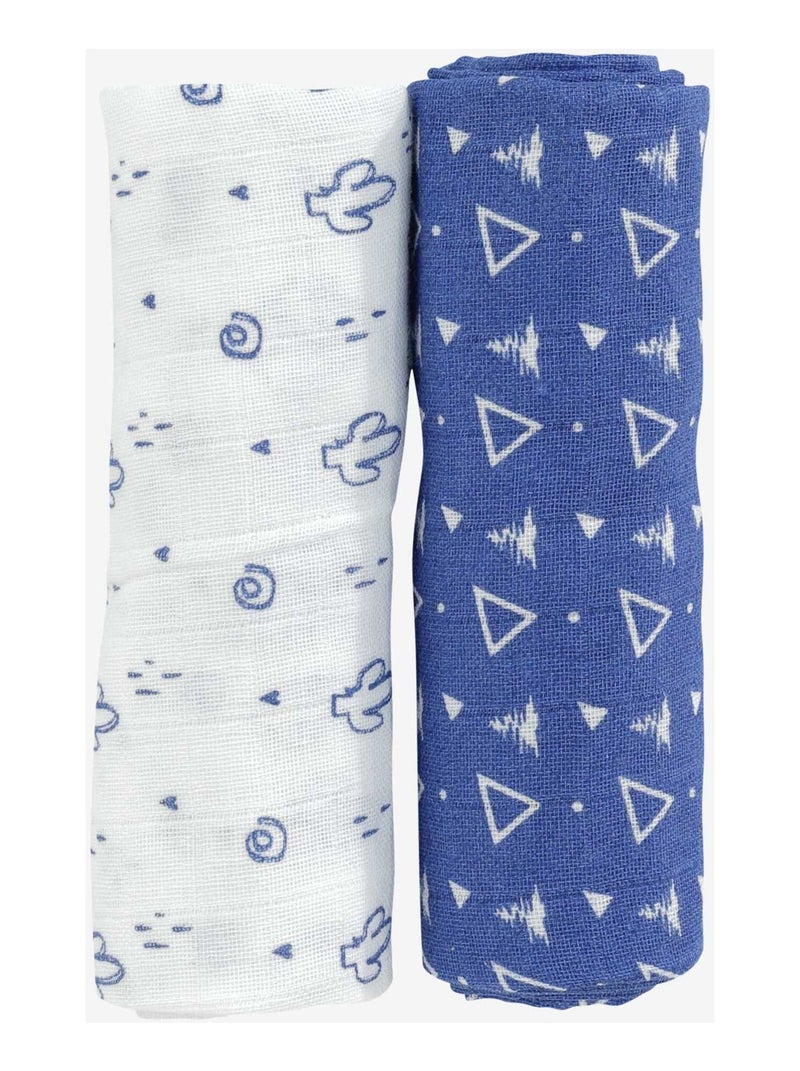 Lot de 2 langes bébé Kinousses N/A - Kiabi