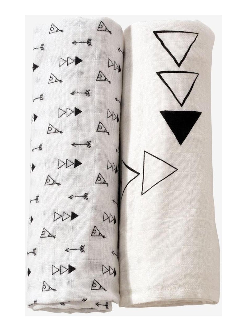 Lot de 2 langes bébé Kinousses N/A - Kiabi