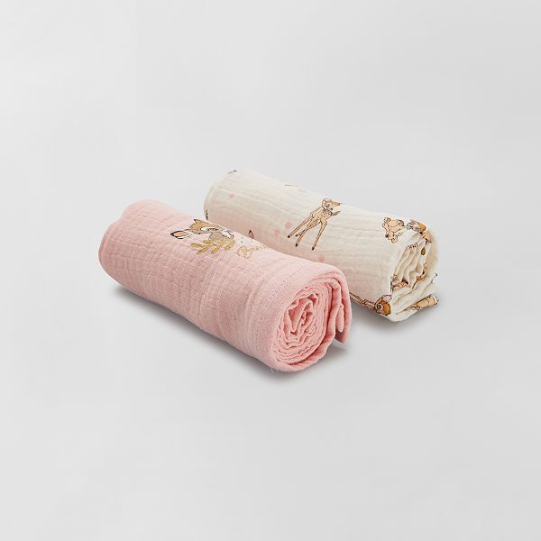 Lot De 2 Langes Disney Bebe Garcon Blanc Kiabi 8 00