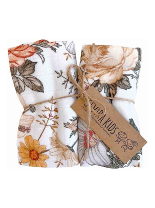 Lot de 2 langes en viscose de bambou, Néo Vintage SEVIRA KIDS