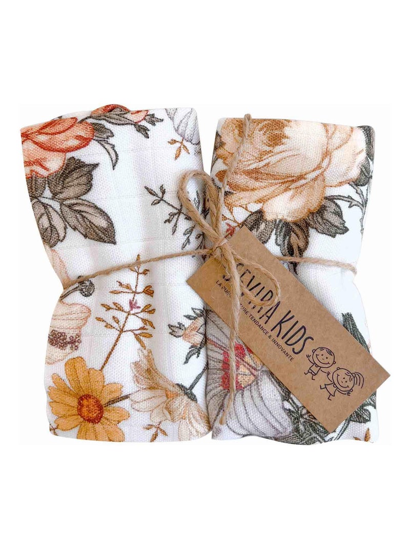 Lot de 2 langes en viscose de bambou, Néo Vintage SEVIRA KIDS Multicolore - Kiabi