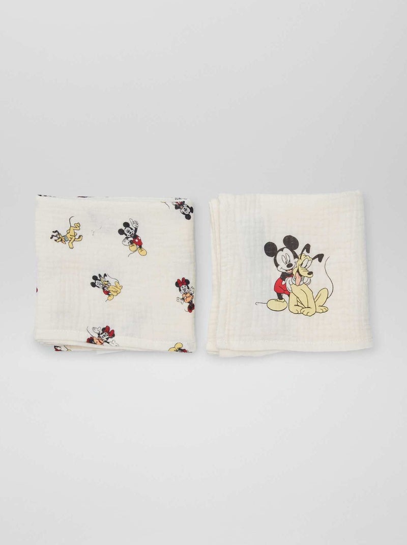 Lot de 2 langes 'Mickey' 'Disney' Beige / Mickey - Kiabi