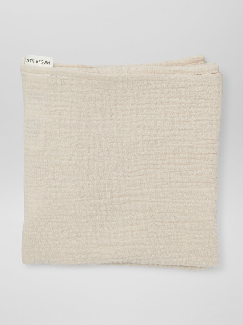 Lot de 2 langes 'Petit Béguin' Beige - Kiabi