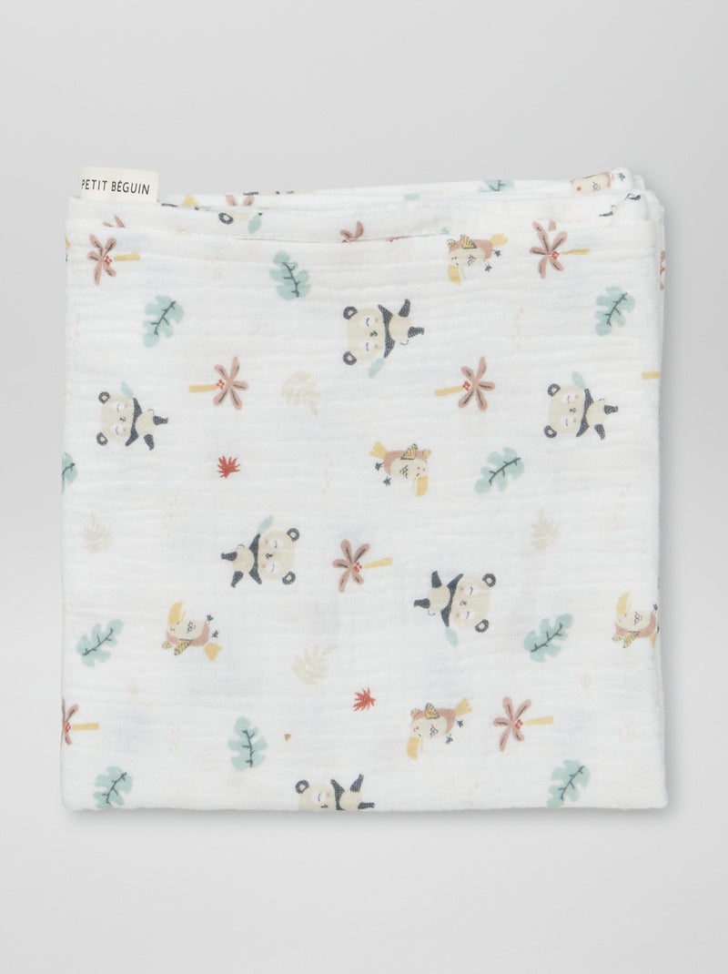 Lot de 2 langes 'Petit Béguin' Beige - Kiabi