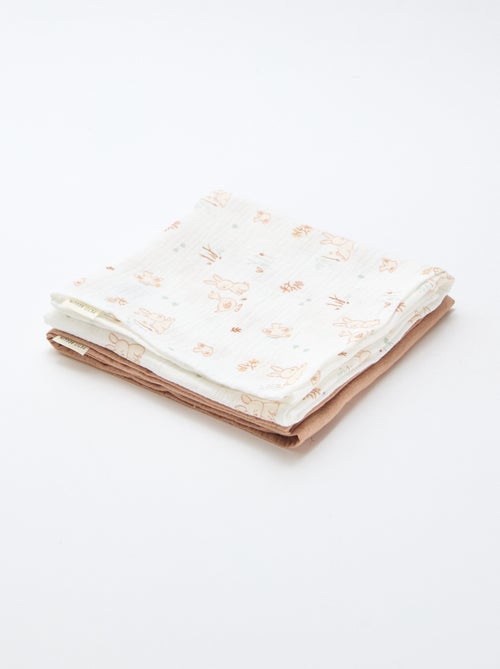 Lot de 2 langes 'Petit Béguin' - Kiabi