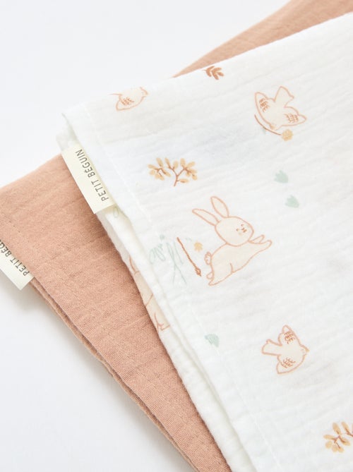 Lot de 2 langes 'Petit Béguin' - Kiabi