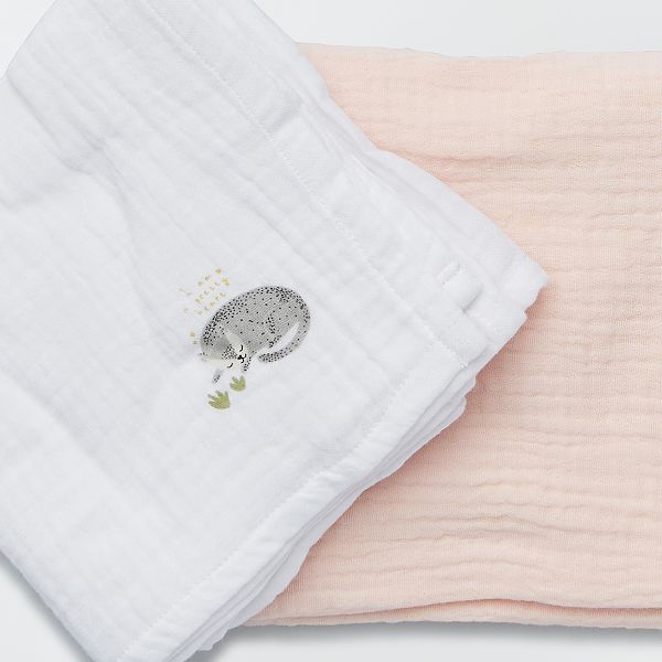 Lot De 2 Langes Bebe Garcon Bleu Marine Kiabi 6 00