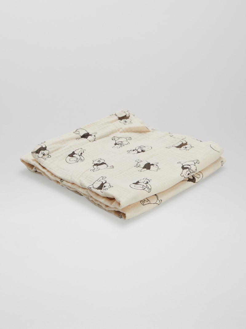Lot de 2 langes 'Winnie' Marron/beige - Kiabi