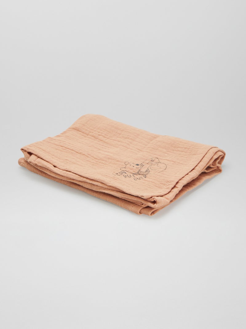 Lot de 2 langes 'Winnie' Marron/beige - Kiabi