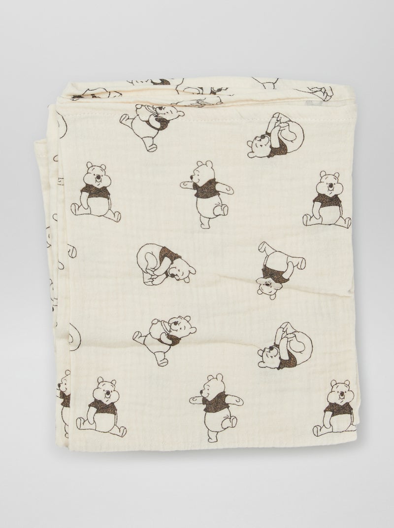 Lot de 2 langes 'Winnie' Marron/beige - Kiabi
