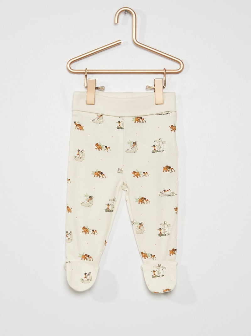 Lot de 2 legging 'Disney' écru - Kiabi