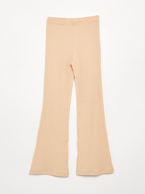 Lot de 2 leggings - 1 uni + 1 imprimé - Kiabi