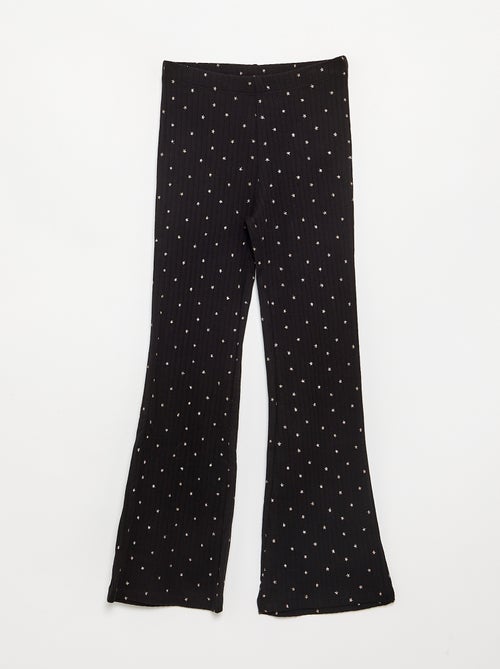 Lot de 2 leggings - 1 uni + 1 imprimé - Kiabi Lot de 2 leggings - 1 uni + 1 imprimé - Kiabi
