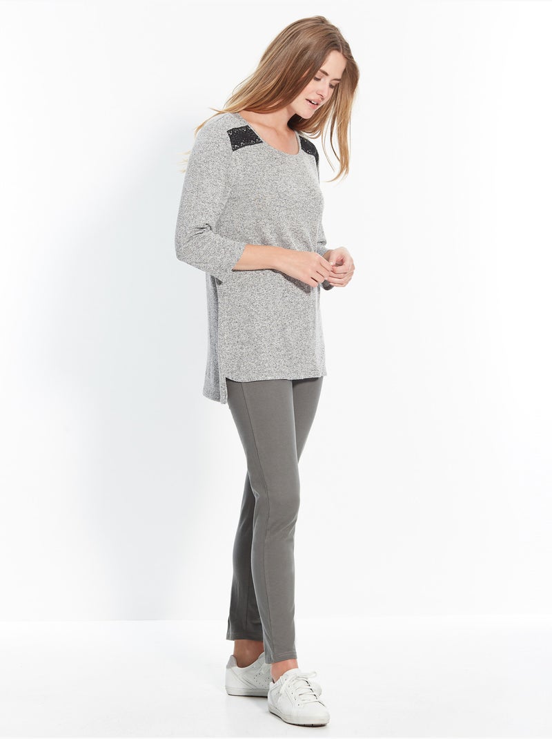 Lot de 2 leggings - DAXON Noir Violet - Kiabi