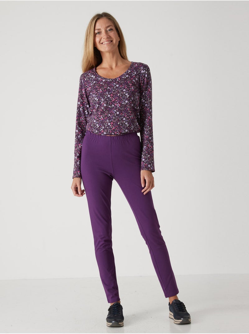 Lot de 2 leggings - DAXON Noir Violet - Kiabi