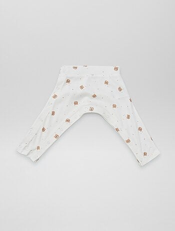 Lot de 2 leggings avec pressions - collection facile à enfiler