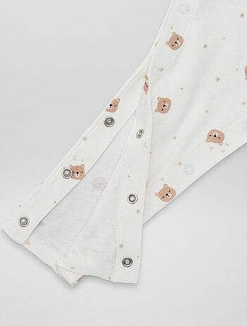 Lot de 2 leggings avec pressions - collection facile à enfiler