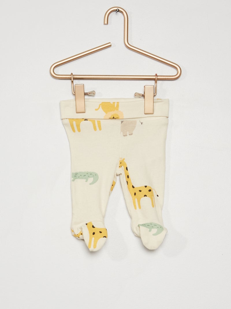 Lot de 2 leggings blanc - Kiabi