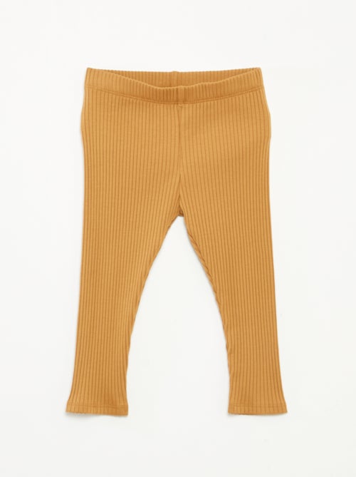 Lot de 2 leggings côtelés - Kiabi