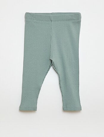 Lot de 2 leggings côtelés