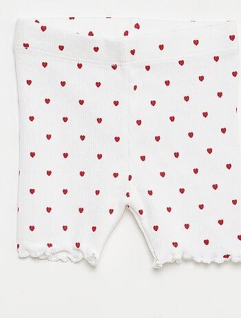 Lot de 2 leggings côtelés