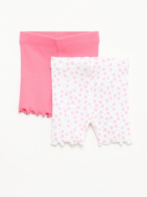 Lot de 2 leggings côtelés - Kiabi