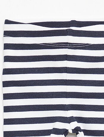 Lot de 2 leggings côtelés