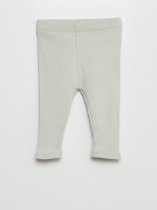 Lot de 2 leggings côtelés - Kiabi