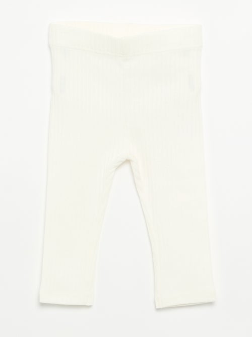 Lot de 2 leggings côtelés - Kiabi