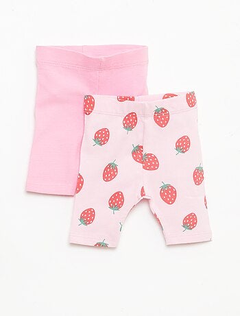 Lot de 2 leggings courts