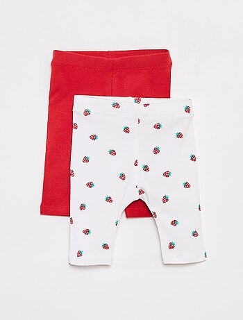 Lot de 2 leggings courts