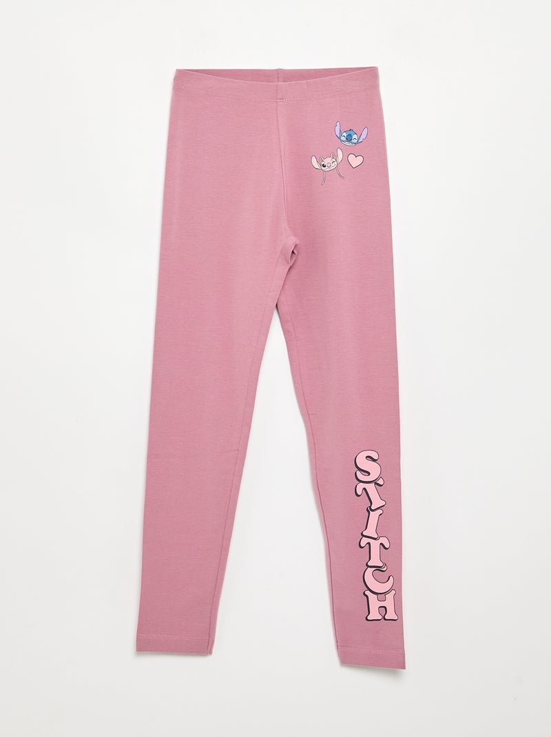 Lot de 2 leggings 'Disney' en jersey Rose - Kiabi