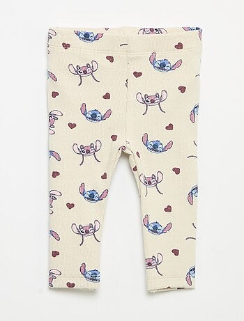 Lot de 2 leggings 'Disney' en maille côtelée