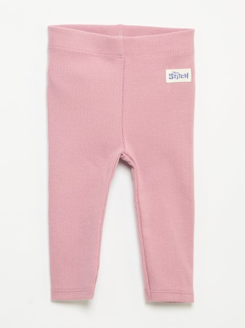 Lot de 2 leggings 'Disney' en maille côtelée - Kiabi