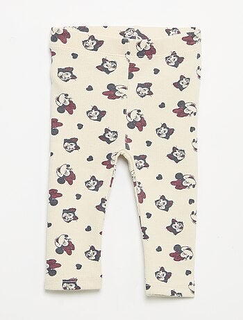 Lot de 2 leggings 'Disney' en maille côtelée