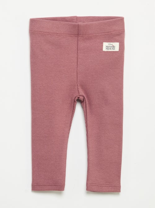 Lot de 2 leggings 'Disney' en maille côtelée - Kiabi Lot de 2 leggings 'Disney' en maille côtelée - Kiabi
