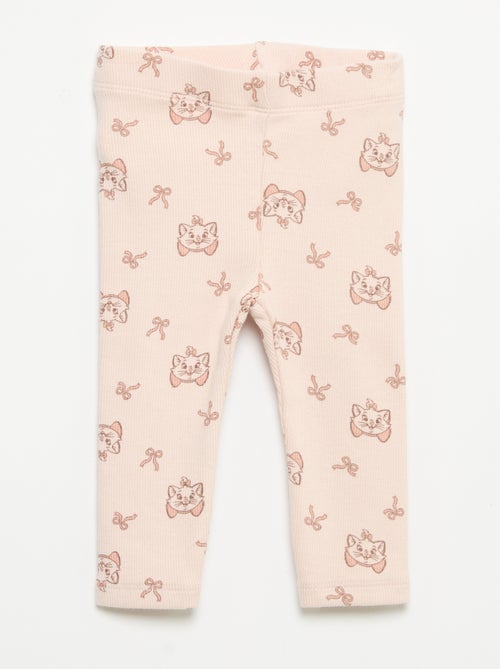 Lot de 2 leggings 'Disney' en maille côtelée - Kiabi Lot de 2 leggings 'Disney' en maille côtelée - Kiabi