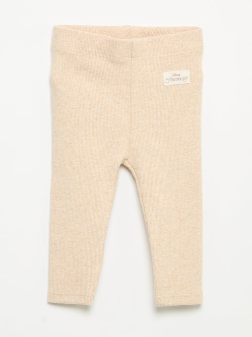 Lot de 2 leggings 'Disney' en maille côtelée - Kiabi Lot de 2 leggings 'Disney' en maille côtelée - Kiabi
