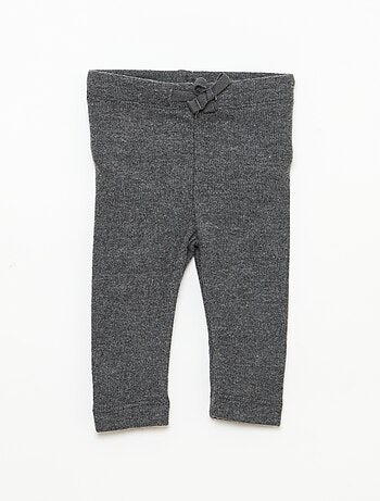 Lot de 2 leggings en maille doudou