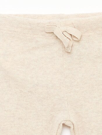 Lot de 2 leggings en maille doudou