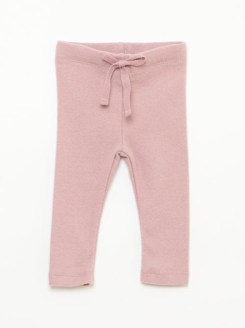 Lot de 2 leggings en maille doudou - Kiabi