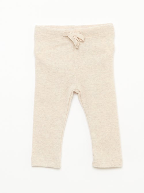 Lot de 2 leggings en maille doudou - Kiabi